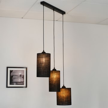 Brilagi - Luster na lanku TUBES 3xE27/15W/230V čierna