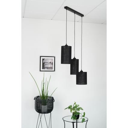 Brilagi - Luster na lanku TUBES 3xE27/15W/230V čierna