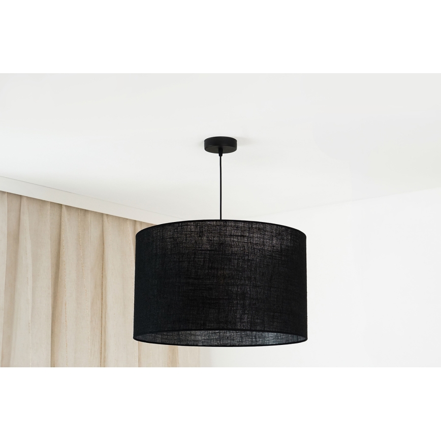 Brilagi - Luster na lanku TUBES ROLLER 1xE27/15W/230V pr. 50 cm čierna