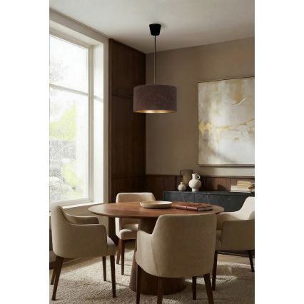 Brilagi - Luster na lanku VELVET 1xE27/60W/230V pr. 40 cm hnedá/zlatá