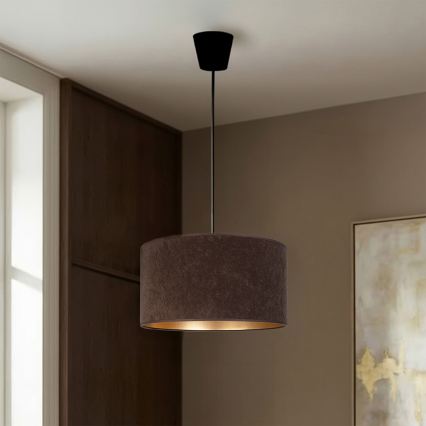 Brilagi - Luster na lanku VELVET 1xE27/60W/230V pr. 40 cm hnedá/zlatá