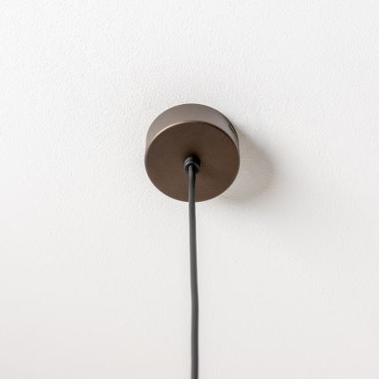 BRILAGI - Závesný luster na lanku VULCANO 1xE27/15W/230V pr. 25 cm bronzová/dymová béžová