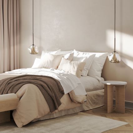 Brilagi - Luster na lanku VULCANO 1xG9/8W/230V hnedá/dymovo-béžová