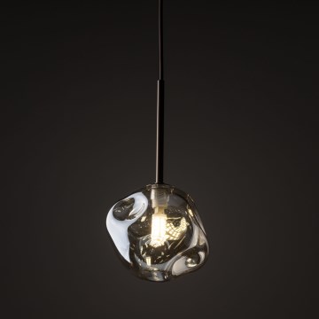 Brilagi - Luster na lanku VULCANO 1xG9/8W/230V pr. 15 cm bronzová/dymovo-béžová