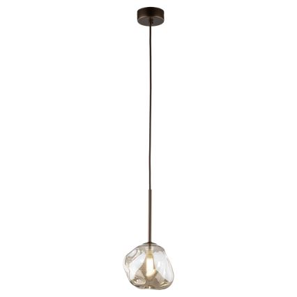 Brilagi - Luster na lanku VULCANO 1xG9/8W/230V pr. 15 cm bronzová/dymovo-béžová