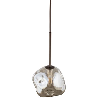 Brilagi - Luster na lanku VULCANO 1xG9/8W/230V pr. 15 cm bronzová/dymovo-béžová