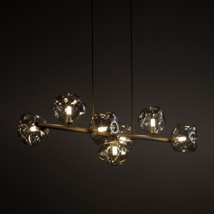 Brilagi - Luster na lanku VULCANO 7xG9/8W/230V béžová/dymová béžová