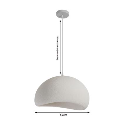 BRILAGI - Luster na lanku WABI SABI 1xE27/60W/230V pr. 50 cm biela
