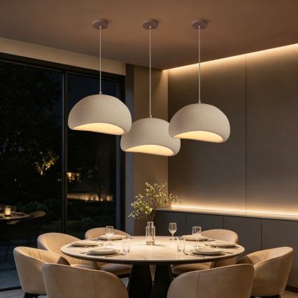 BRILAGI - Luster na lanku WABI SABI 1xE27/60W/230V priemer 40 cm biela
