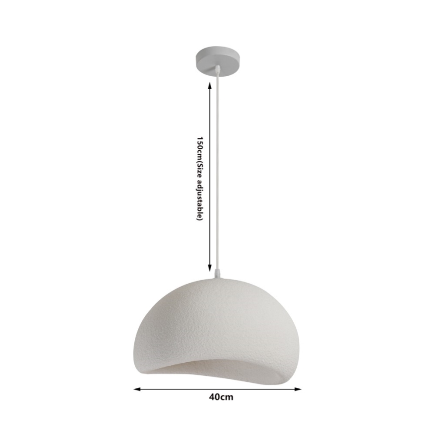 BRILAGI - Luster na lanku WABI SABI 1xE27/60W/230V priemer 40 cm biela