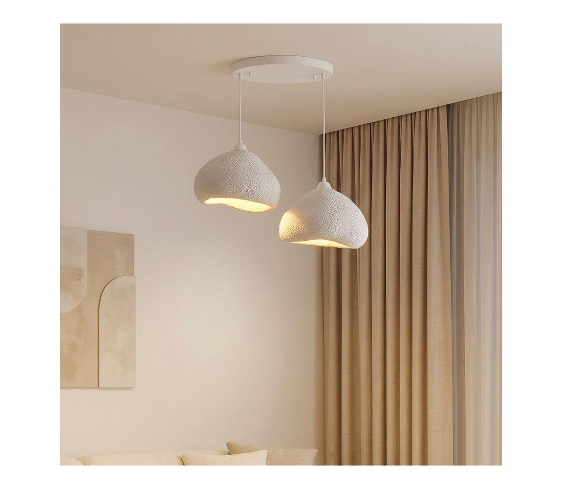 Brilagi - Luster na lanku WABI SABI 2xE27/40W/230V pr. 45 cm biela 739SBR1104