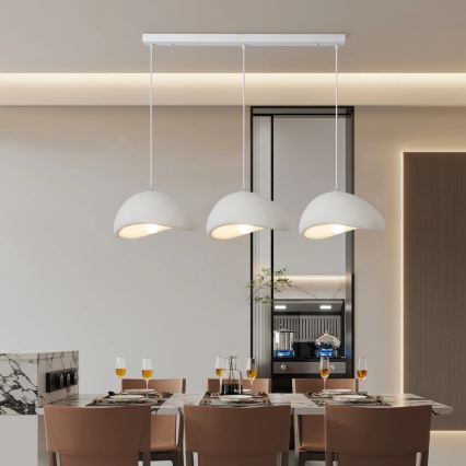 BRILAGI - Luster na lanku WABI SABI 3xE27/60W/230V biela