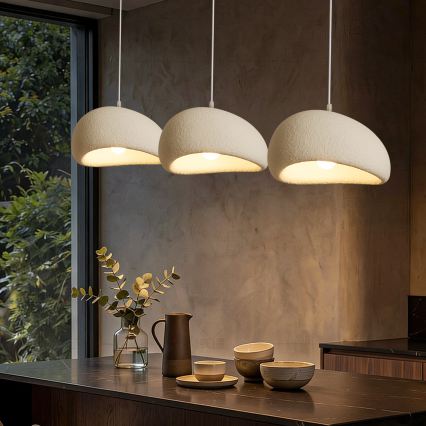 BRILAGI - Luster na lanku WABI SABI 3xE27/60W/230V biela