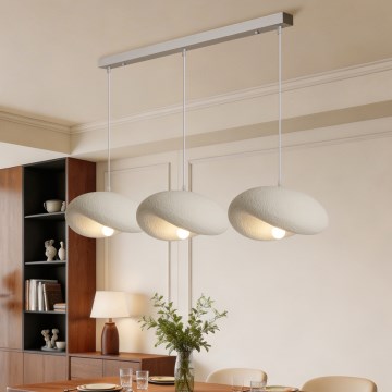 BRILAGI - Luster na lanku WABI SABI 3xE27/60W/230V biela