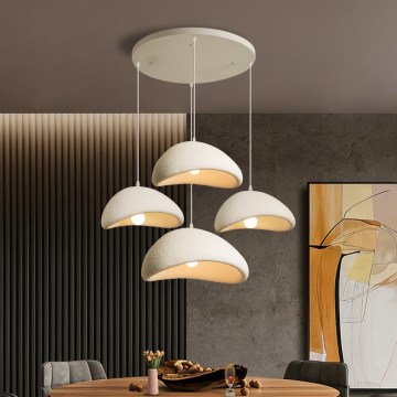 BRILAGI - Luster na lanku WABI SABI 4xE27/60W/230V biela
