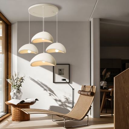 BRILAGI - Luster na lanku WABI SABI 4xE27/60W/230V biela