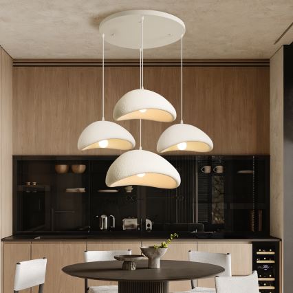 BRILAGI - Luster na lanku WABI SABI 4xE27/60W/230V biela