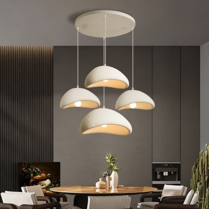 BRILAGI - Luster na lanku WABI SABI 4xE27/60W/230V biela