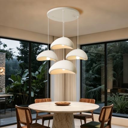 BRILAGI - Luster na lanku WABI SABI 4xE27/60W/230V biela