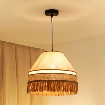 Brilagi - Luster na lanku WINNETOU AVIGNION 1xE27/15W/230V pr. 35 cm hnedá/krémová