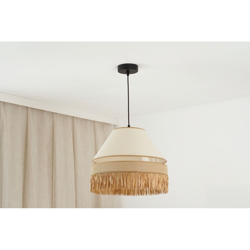 Brilagi - Luster na lanku WINNETOU AVIGNION 1xE27/15W/230V pr. 35 cm hnedá/krémová