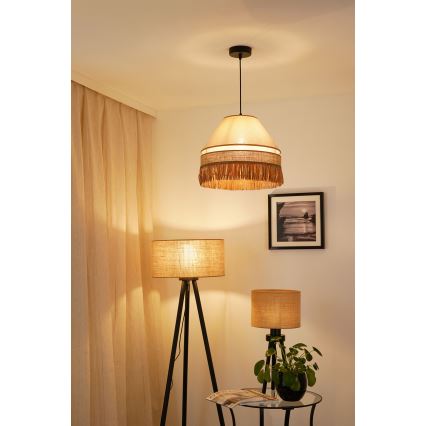 Brilagi - Luster na lanku WINNETOU AVIGNION 1xE27/15W/230V pr. 35 cm hnedá/krémová