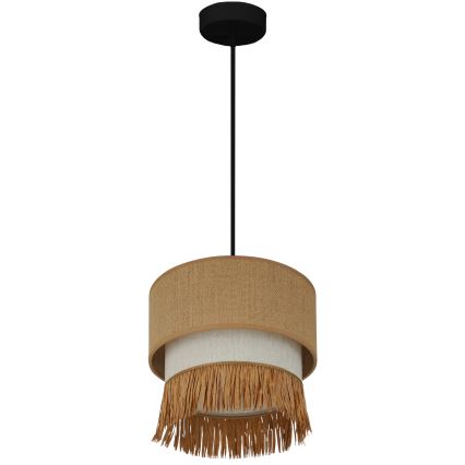 Brilagi - Luster na lanku WINNETOU BOHO 1xE27/15W/230V pr. 25 cm hnedá/krémová