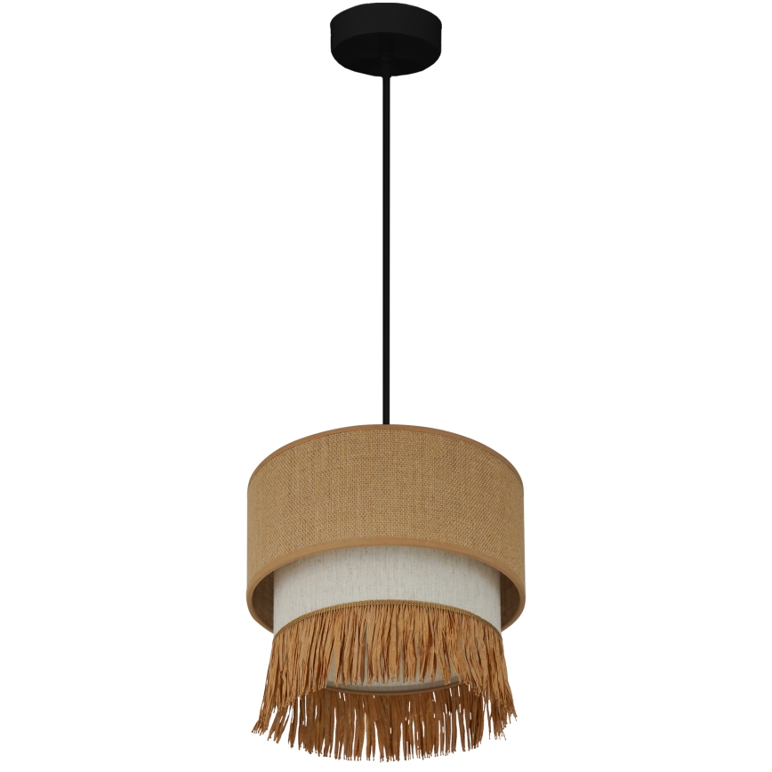 Brilagi - Luster na lanku WINNETOU BOHO 1xE27/15W/230V pr. 25 cm hnedá/krémová