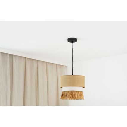 Brilagi - Luster na lanku WINNETOU BOHO 1xE27/15W/230V pr. 25 cm hnedá/krémová