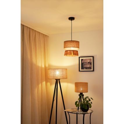 Brilagi - Luster na lanku WINNETOU BOHO 1xE27/15W/230V pr. 25 cm hnedá/krémová