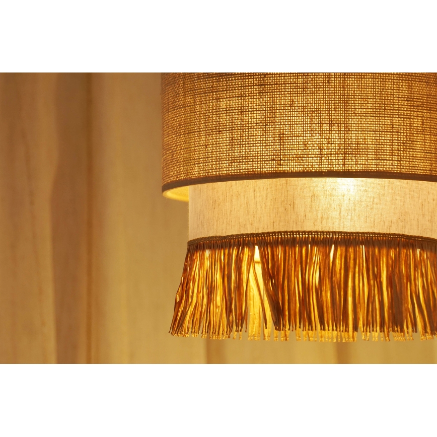 Brilagi - Luster na lanku WINNETOU BOHO 1xE27/15W/230V pr. 25 cm hnedá/krémová