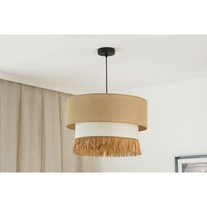 Brilagi - Luster na lanku WINNETOU BOHO 1xE27/15W/230V pr. 45 cm hnedá/krémová