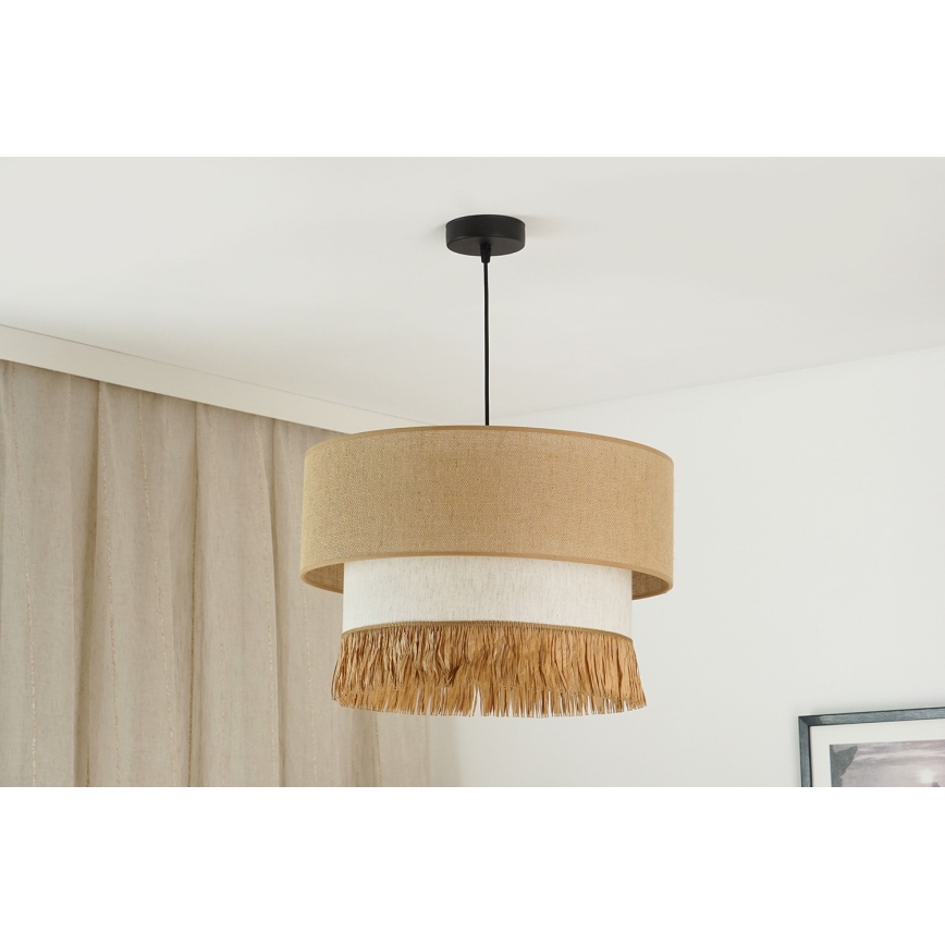 Brilagi - Luster na lanku WINNETOU BOHO 1xE27/15W/230V pr. 45 cm hnedá/krémová