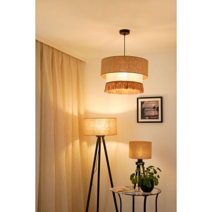 Brilagi - Luster na lanku WINNETOU BOHO 1xE27/15W/230V pr. 45 cm hnedá/krémová