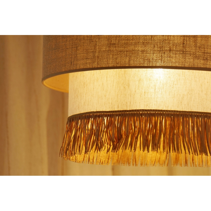 Brilagi - Luster na lanku WINNETOU BOHO 1xE27/15W/230V pr. 45 cm hnedá/krémová