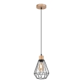 BRILAGI - Luster na lanku WOODY BASKET 1xE27/60W/230V dub