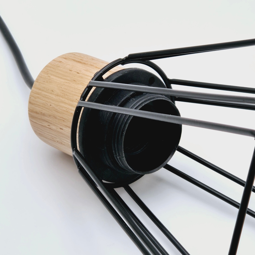 Brilagi - Luster na lanku WOODY BASKET 3xE27/60W/230V dub