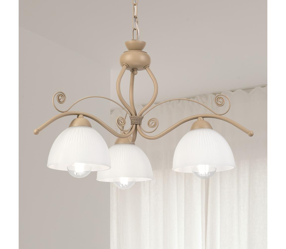 Brilagi - Luster na reťazi ANTICO MODERN 3xE27/60W/230V béžová 8590828037910