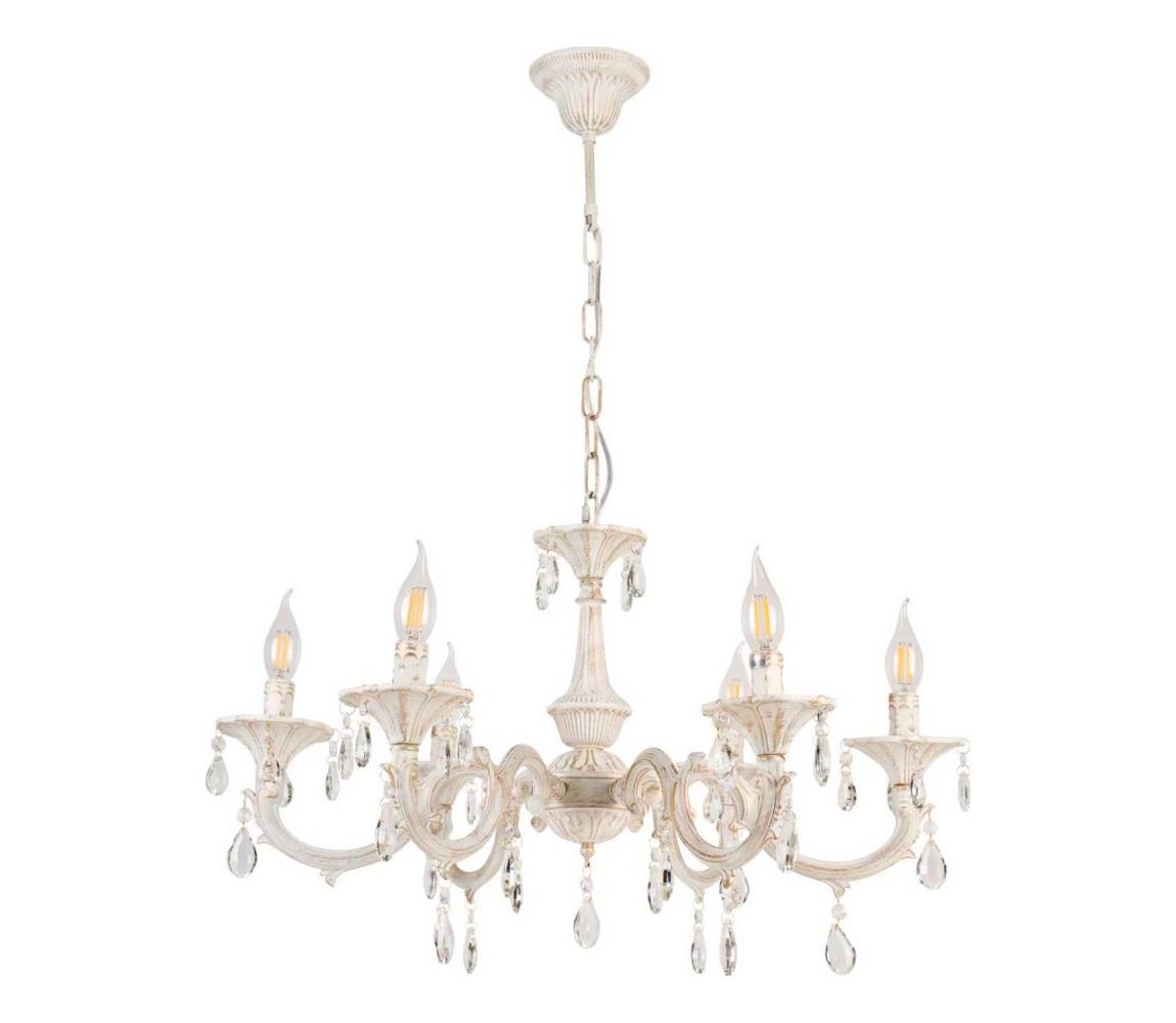 Brilagi - Luster na reťazi CLASSIC 6xE14/10W/230V krémová/patina bg72842