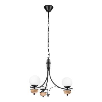 Brilagi - Luster na reťazi COTTAGE 3xG9/40W/230V buk/biela