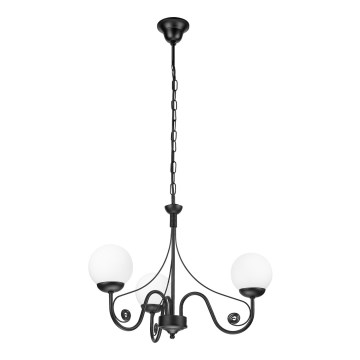 Brilagi - Luster na reťazi COTTAGE 3xG9/40W/230V čierna/biela