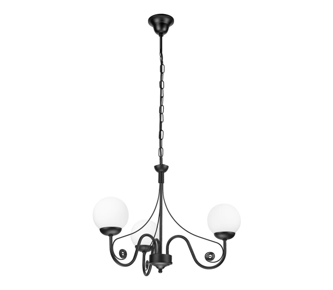 Brilagi Brilagi - Luster na reťazi COTTAGE 3xG9/40W/230V čierna/biela