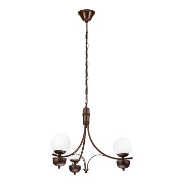 Brilagi - Luster na reťazi COTTAGE 3xG9/40W/230V dub/biela