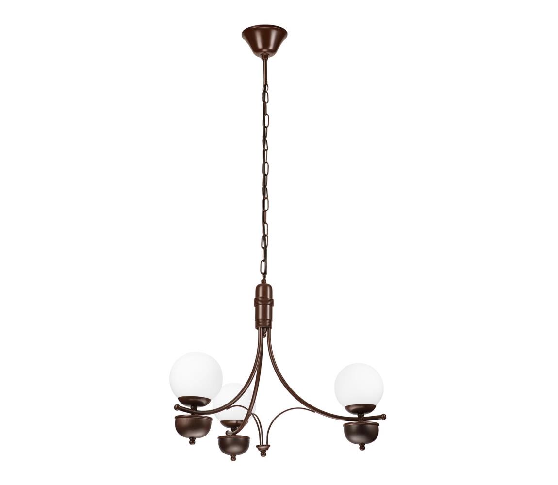 Brilagi Brilagi - Luster na reťazi COTTAGE 3xG9/40W/230V dub/biela