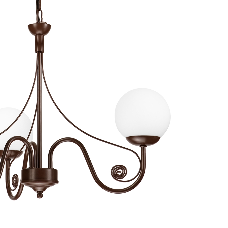 Brilagi - Luster na reťazi COTTAGE 3xG9/40W/230V hnedá/biela