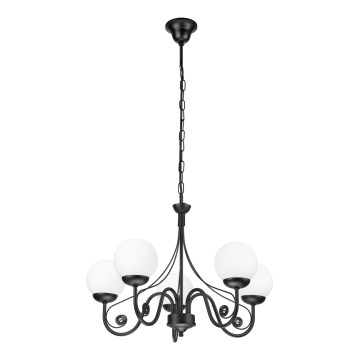 Brilagi - Luster na reťazi COTTAGE 5xG9/40W/230V čierna/biela