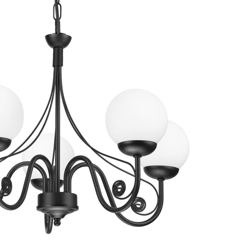 Brilagi - Luster na reťazi COTTAGE 5xG9/40W/230V čierna/biela