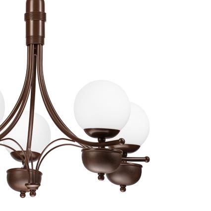 Brilagi - Luster na reťazi COTTAGE 5xG9/40W/230V dub/biela