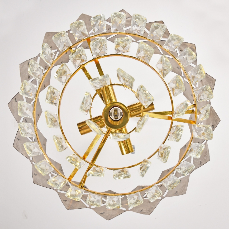 Brilagi - Luster na reťazi CRISTAL 5xE14/40W/230V pr. 38 cm zlatá/čierna