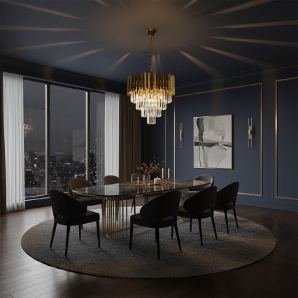 Brilagi - Luster na reťazi CRISTAL 5xE14/40W/230V priemer 43 cm